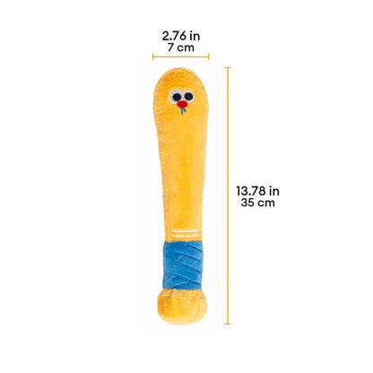 Bâton de baseball en peluche durable Jouet interactif à mâcher pour chien