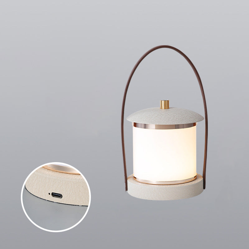 Lampe de camping LED au design cylindrique portable