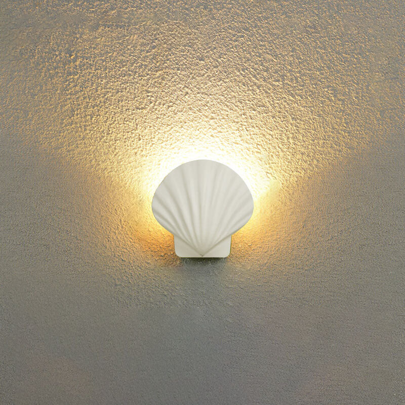 Floroux LED Applique Murale | Design Créatif en Coquillage | Aluminium | Étanche | Éclairage Exterieur