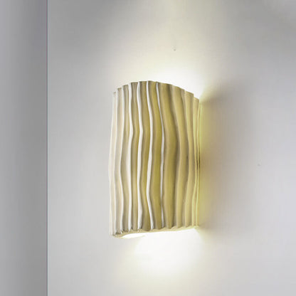 Floroux Nordic Resin Wall Sconce | Half-Cylinder | Creative Stripes | 2 Fixtures | Decorative Lighting for the Home