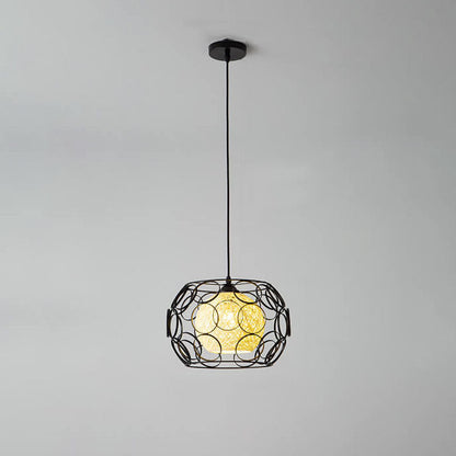 Floroux Creative Pendant Light in Hemp Weaving | Modern Design | Unique Bright Accent | Suspension for Home