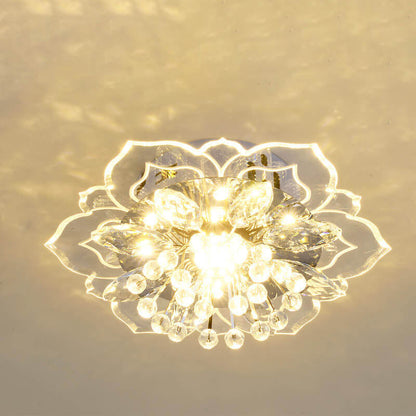 Floroux LED Crystal Ceiling Light | Flower Shape | Modern Design | Energy Saving | Decorative Lighting