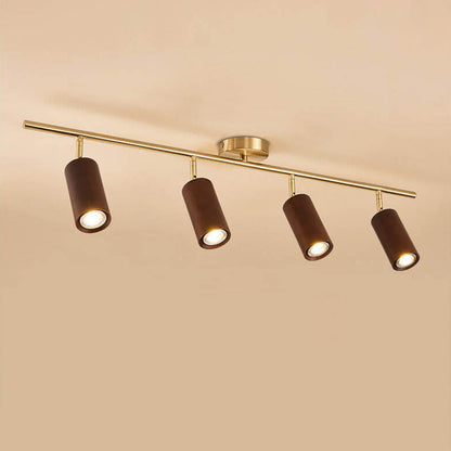 Floroux Design Nordique LED Plafonnier | Design en Bois Minimaliste | Économe en Énergie | Ambiance de Vie Moderne