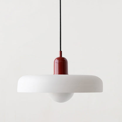 Suspension Floroux in colored glass | Elegant hanging lamp in Bauhaus style | Designer lamp for the living room and dining room