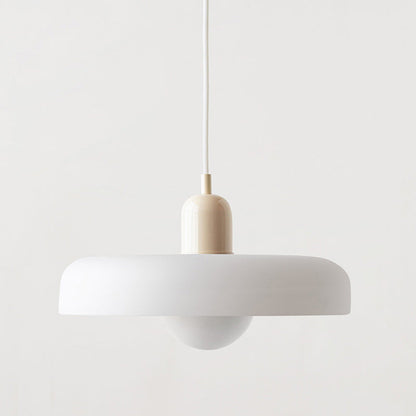 Suspension Floroux in colored glass | Elegant hanging lamp in Bauhaus style | Designer lamp for the living room and dining room