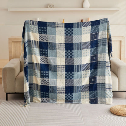 Couverture de canapé/couverture de style tribal aux couleurs vibrantes