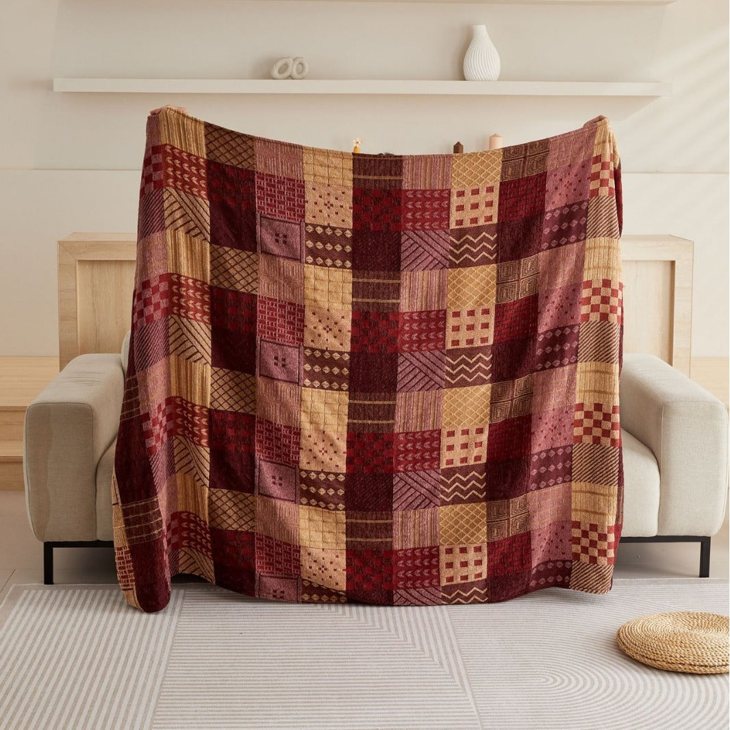 Couverture de canapé/couverture de style tribal aux couleurs vibrantes