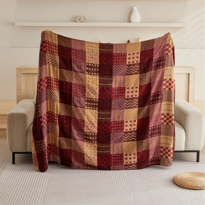 Couverture de canapé/couverture de style tribal aux couleurs vibrantes