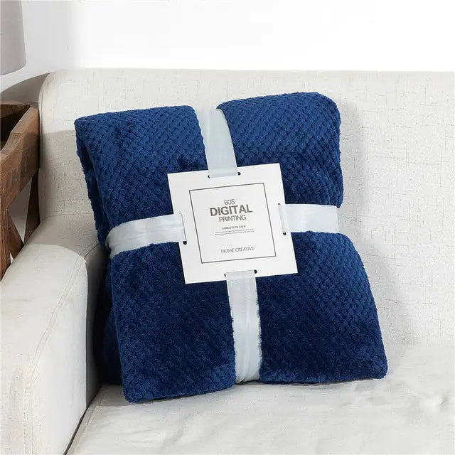 DouceHiver - Plaid Douillet en Flanelle pour Lit d'Hiver
