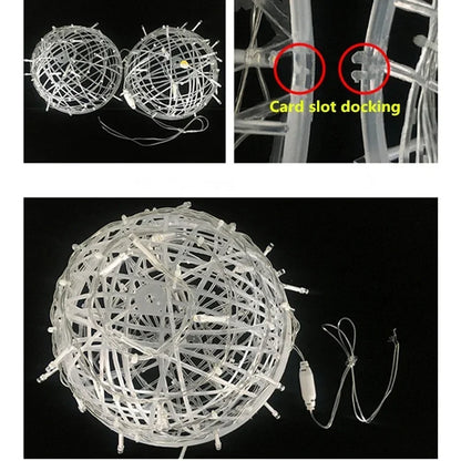 Sphere Lumières de Fête en Osier - Éclairage de Fête Élégant en Osier pour Chaque Occasion