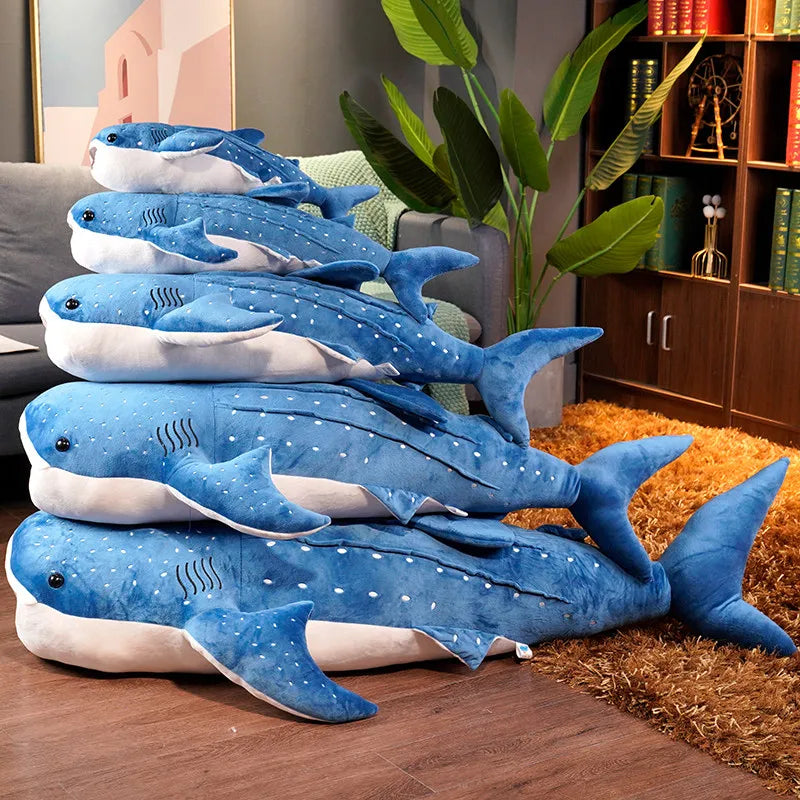 Floroux - Jouet en peluche requin-baleine doux pour des nuits douillettes et des cadeaux spéciaux