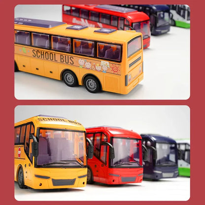 Télécommande de bus touristique électrique - Véhicule RC à l'échelle avec lumières pour enfants, école et plaisir en ville