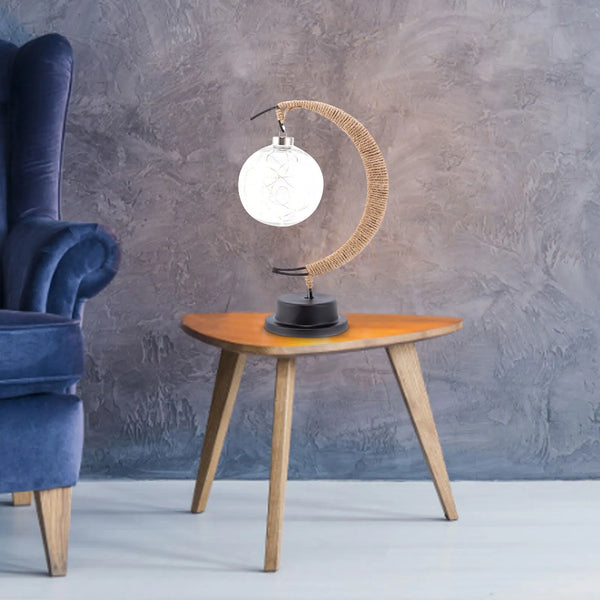 Floroux GLOBE – Lampe en verre lune chaude et confortable pour une atmosphère de rêve