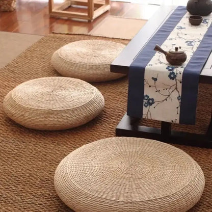 Coussin Tatami fait à la main de style japonais - Idéal pour la méditation