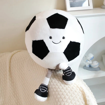 Floroux - Joli jouet en peluche de football avec des chaussures pour des heures de plaisir de jeu