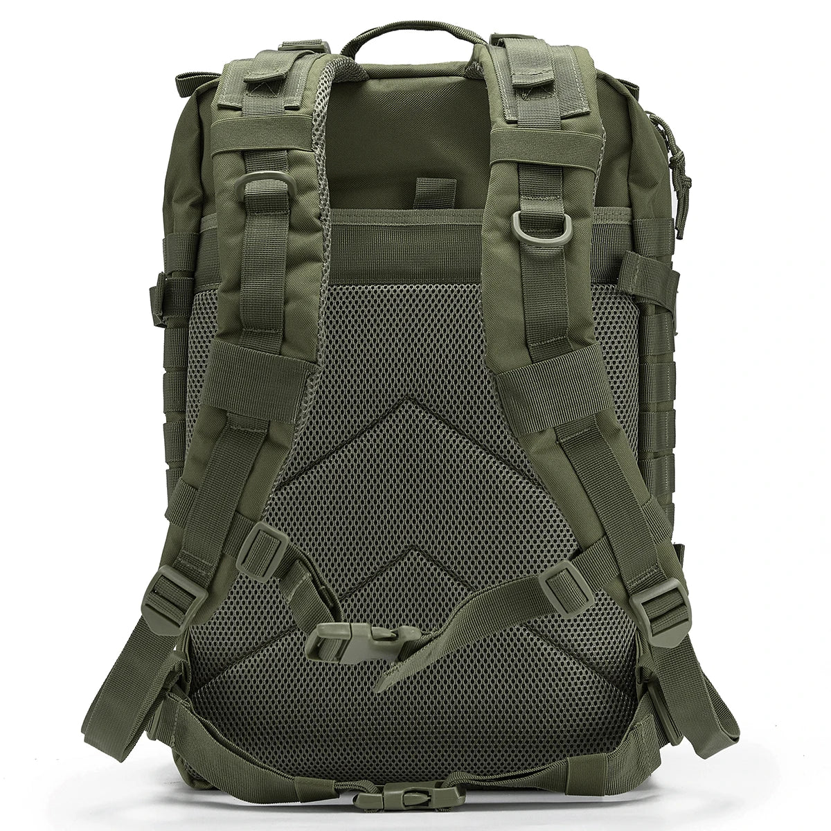 Sac à dos tactique 45L pour hommes/femmes – Daypack MOLLE pour la chasse, la pêche, la randonnée, le trekking et la survie – Sac à dos extérieur grande capacité avec porte-gobelets