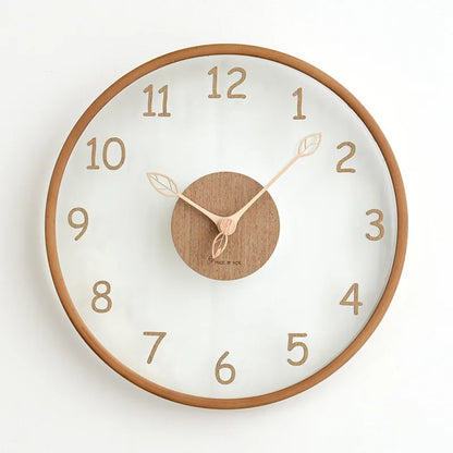 Floroux Mesure du Temps | Horloge Murale en Verre Élégante pour Votre Maison