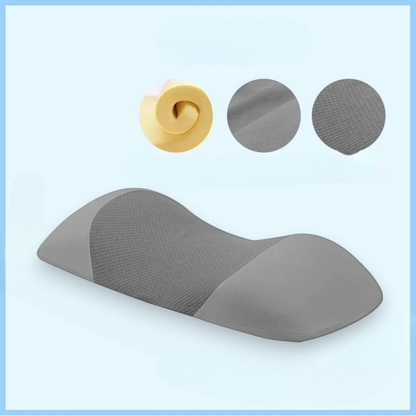 Coussin ergonomique de soutien lombaire en mousse à mémoire de forme – Soutien optimal pour le dos pour les dormeurs sur le dos, idéal pour dormir au lit
