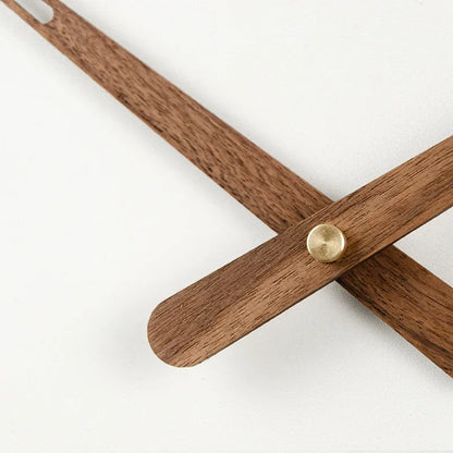 WoodSphere Horloge - Grande Horloge Murale DIY en Noyer