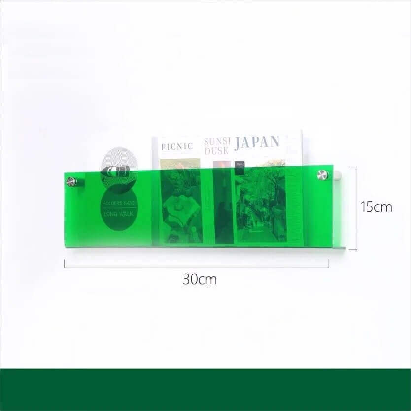 Étagère flottante en acrylique fluorescent des années 80