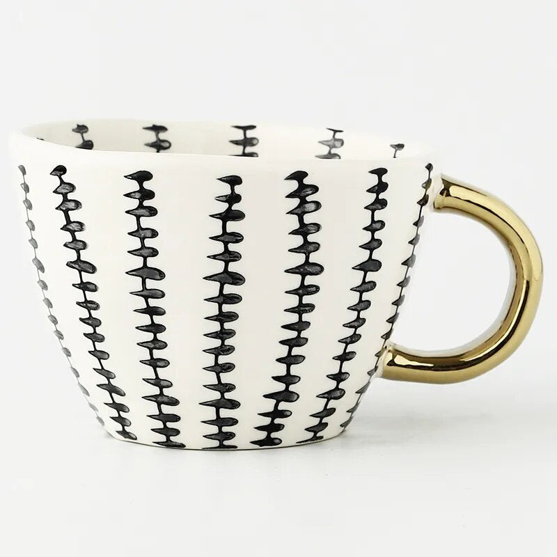 Floroux Designer Cups and Mugs | Elegant Ceramics | Modern Geometric Patterns