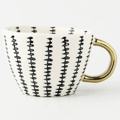 Floroux Designer Cups and Mugs | Elegant Ceramics | Modern Geometric Patterns