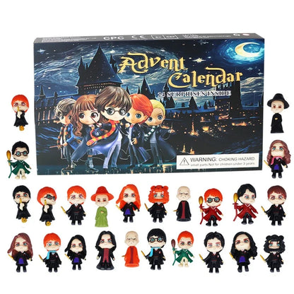 Calendrier de l'Avent Harry Potter 24 Jours - Boîte de Surprise Modèles Jouets & Figurines pour le Fun de Noël