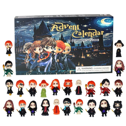 Calendrier de l'Avent Harry Potter 24 Jours - Boîte de Surprise Modèles Jouets & Figurines pour le Fun de Noël