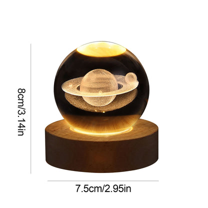 Crystal Light Ball – Lueur Enchantée en Verre pour la Maison