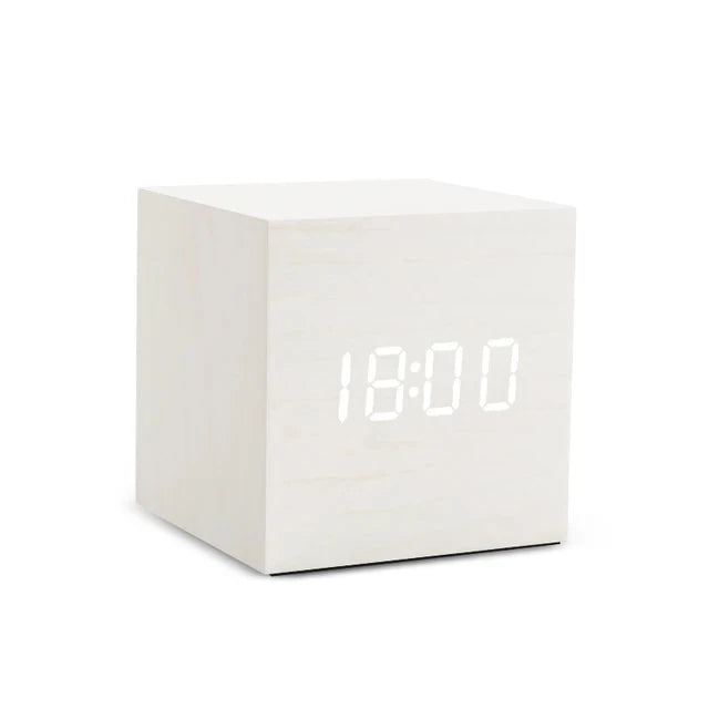ClimaHorloge – Horloge LED en bois avec affichage de la température et contrôle sonore