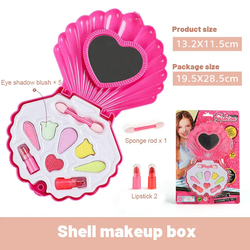 Jeu de maquillage de princesse pour enfants - Maquillage fictif avec rouge à lèvres et fard à paupières pour les fêtes