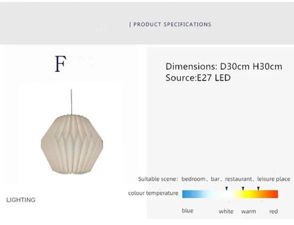 Élégante lanterne en papier inspirée par l'origami