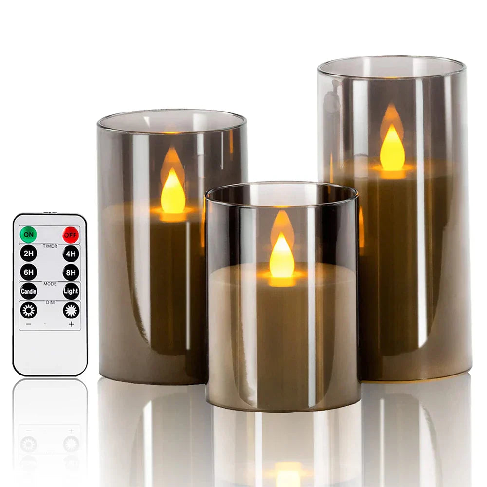 Candleset Lux – Ensemble de bougies LED vacillantes pour décoration