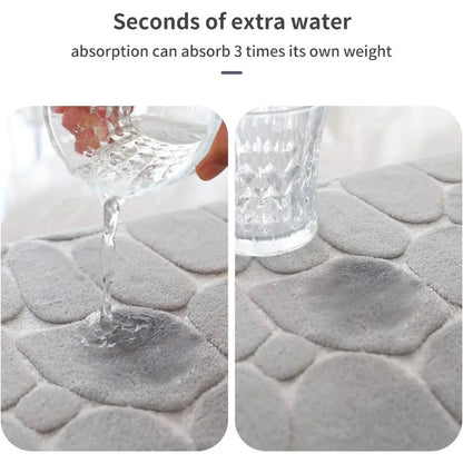 Tapis Mémoire Nuage - Tapis Antidérapant de Salle de Bain en Mousse à Mémoire