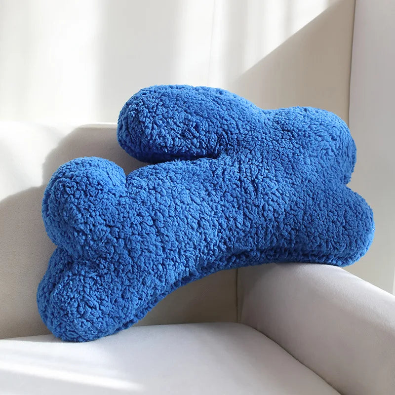 Coussin en peluche – lapin – style simple – coussin de siège décoratif