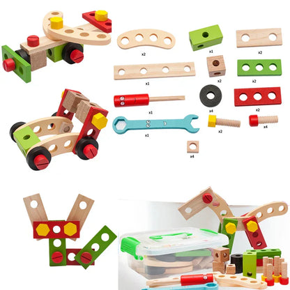 BuilderCraft Set – Ensemble de construction créatif Montessori pour enfants