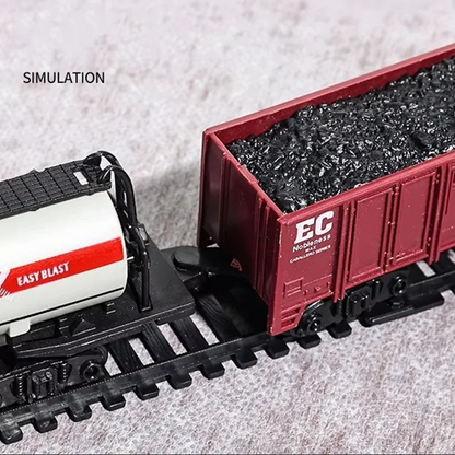 Ensemble de train électrique à vapeur rétro avec lumières - Jouet ferroviaire de Noël pour enfants, cadeau de vacances parfait