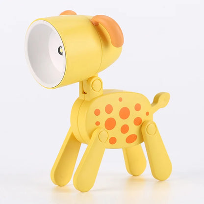 Floroux Cute LED Night Light | Mini Pet Design | Dog, Deer & Dinosaur | Foldable Table Lamp for Children's Room