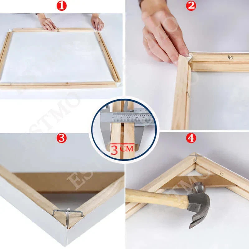DIY cadre de tension en bois pour toile