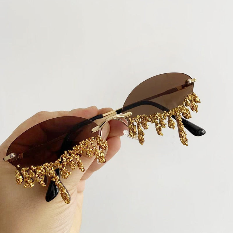 Cry me a Glitter – Lunettes de festival scintillantes