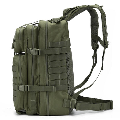 Sac à dos tactique 45L pour hommes/femmes – Daypack MOLLE pour la chasse, la pêche, la randonnée, le trekking et la survie – Sac à dos extérieur grande capacité avec porte-gobelets