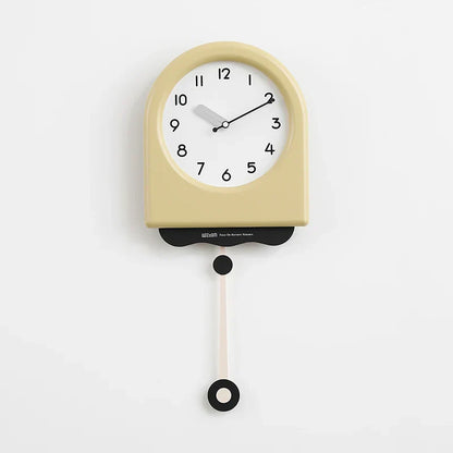 CremePendulum Clock - Horloge mural coréen au design moderne