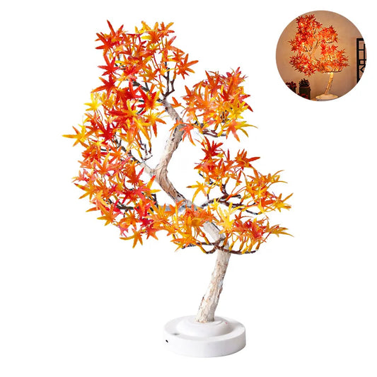 ÉrableLumi - Lampe LED Arbre Feuilles d’Érable Décorative