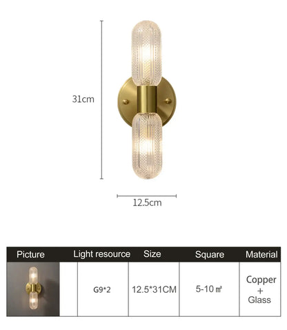 Plafonniers muraux en or de luxe rayonnants