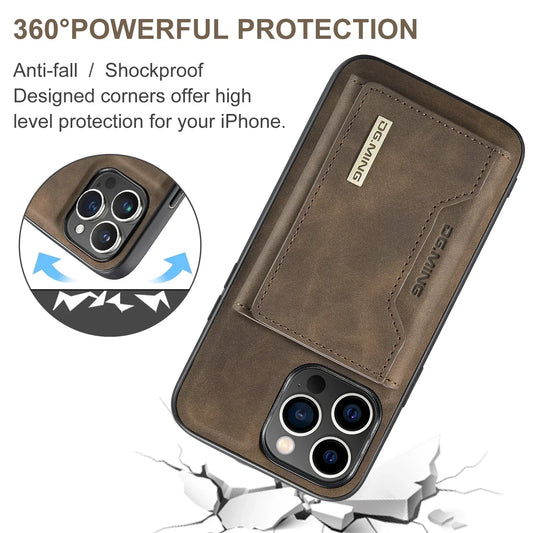 Floroux 2-in-1 iPhone case with removable wallet | Protects and organizes | High-quality design
