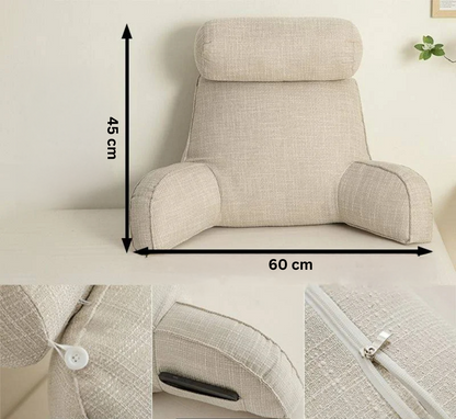 Floroux - Coussin lombaire ergonomique avec accoudoirs et appuie-tête