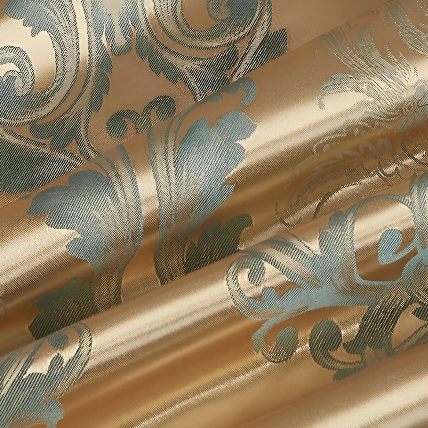 Chic Satin Jacquard Housse de Couette pour Chambre à Coucher Luxe