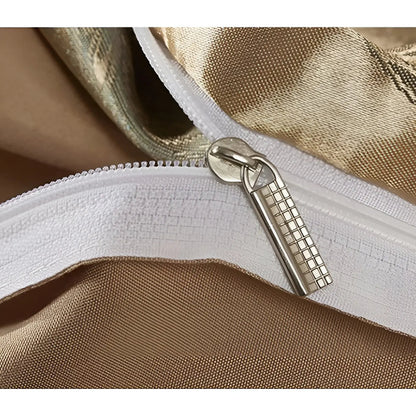 Chic Satin Jacquard Housse de Couette pour Chambre à Coucher Luxe