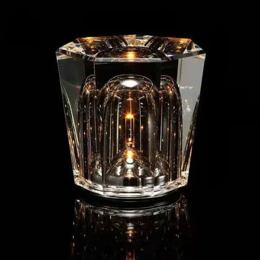 LuminaCristal – Lampe de Table en Cristal Élégante pour Restaurant et Bar