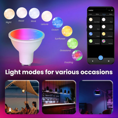 Ampoules LED intelligentes Tuya Zigbee E27 E14 GU10 - Dimmable RGB contrôlées par Wifi via les applications SmartLife Google Alexa